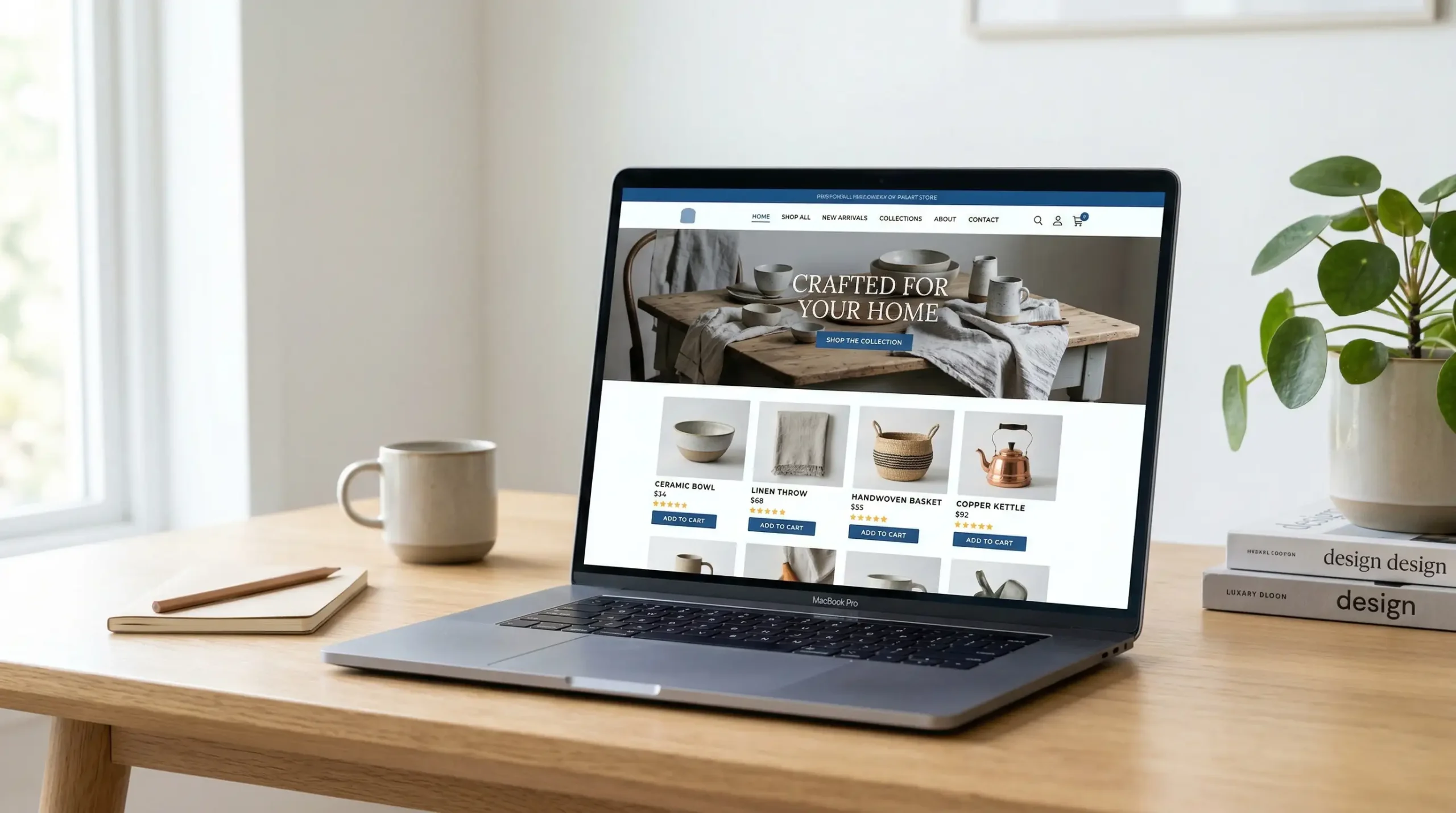 Website setup preview
